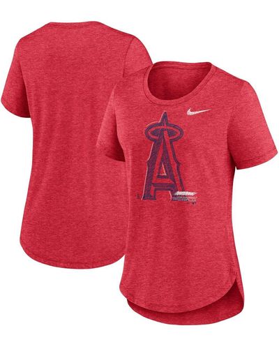 Nike Los Angeles Angels Touch Tri-blend T-shirt - Red