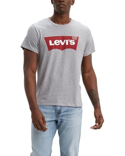 Levi's Graphic Logo Batwing Short Sleeve T-shirt - Gray