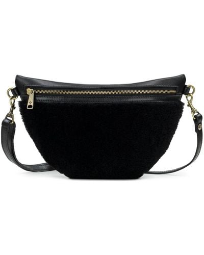 Patricia Nash Tinchi Genuine Fur Belt Bag - Black