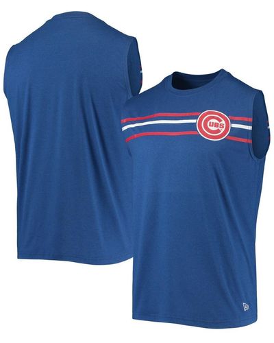 KTZ Chicago Cubs Muscle Tank Top - Blue