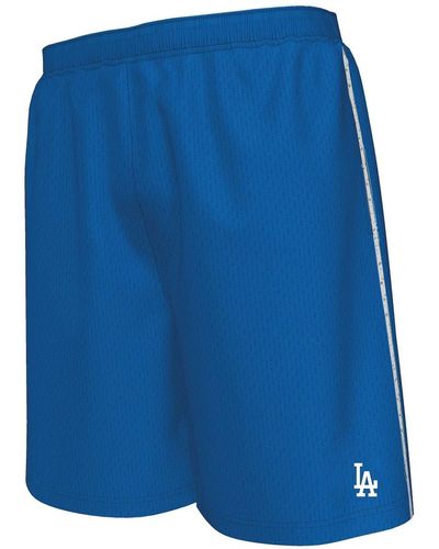 Majestic Los Angeles Dodgers Big And Tall Mesh Shorts - Blue