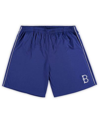 Profile Brooklyn Dodgers Big And Tall Cooperstown Collection Mesh Shorts - Blue