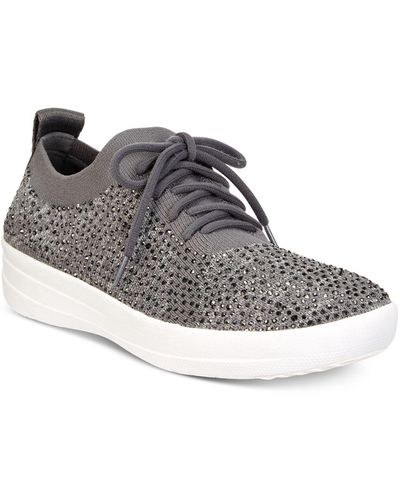 Fitflop F-sporty Uberknit Crystal Sneakers - Gray