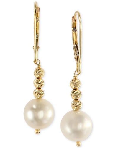 Effy Effy Cultured Freshwater Pearl Drop Earrings - Metallic