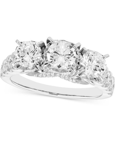 Macy's Diamond Three Stone Engagement Ring (2 Ct. T.w. - Gray