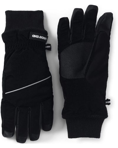 Lands' End Ez Touch Screen Squall Winter Gloves - Black