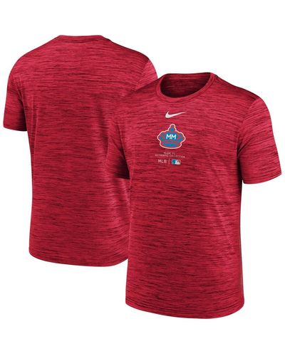Fanatics Nike Miami Marlins City Connect Authentic Collection Practice Velocity Performance T-shirt - Red