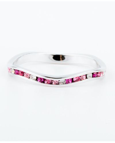 Macy's Crystal Stackable Ring - Pink