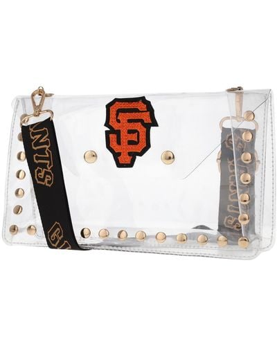 Cuce San Francisco Giants Crystal Clear Envelope Crossbody Bag - White