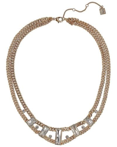 Laundry by Shelli Segal Tone Chain Collar Necklace - Metallic