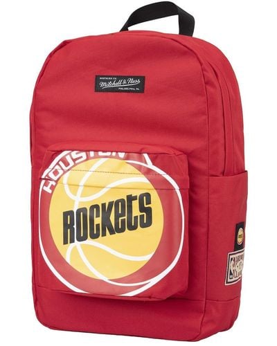 Mitchell & Ness Mitchell Ness Houston Rockets Hardwood Classics Backpack - Red