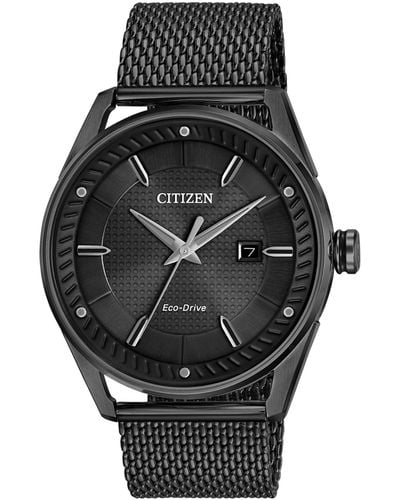 Citizen Drive Eco-drive Analog Stainless Steel Bracelet Watch - Black