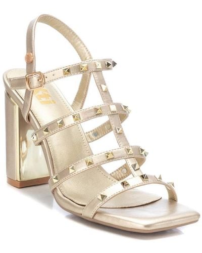 Xti Heeled Sandals With Studs By - Metallic