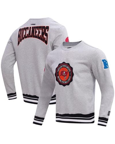 Pro Standard Tampa Bay Buccaneers Crest Emblem Pullover Sweatshirt - Gray