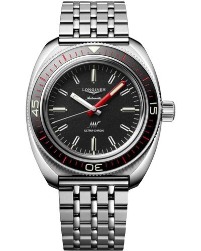 Longines Swiss Automatic Ultra-chron Stainless Steel Bracelet Watch 43mm - Metallic