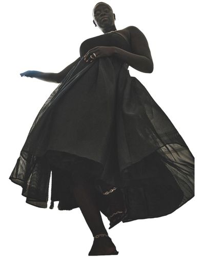 Eloquii Plus Size Strapless Crinoline Dress - Black