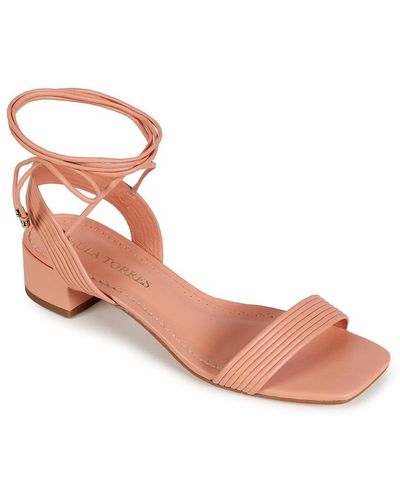 Paula Torres Shoes Kim Block Heel Sandal - Pink