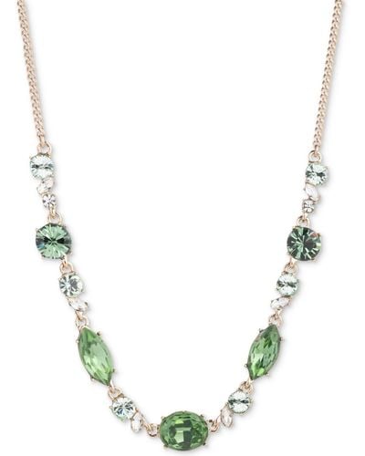 Givenchy Crystal Frontal Necklace - Metallic
