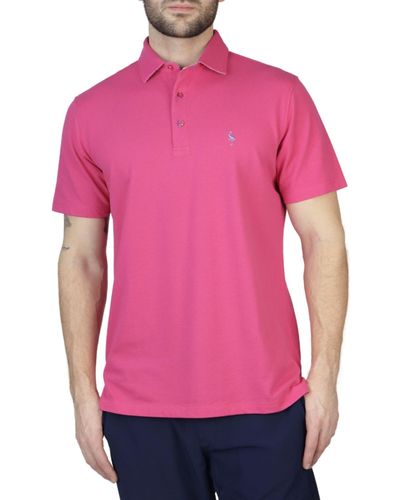 Tailorbyrd Pique Polo Shirt - Pink