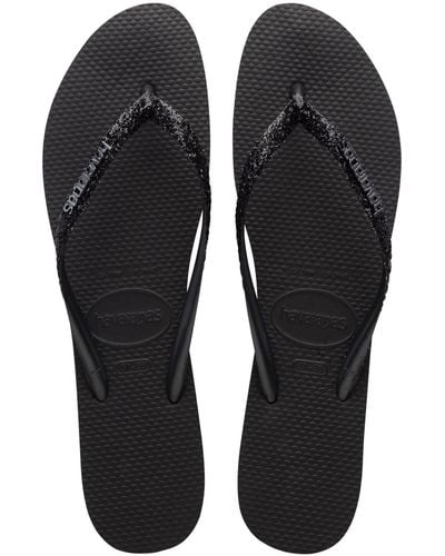 Havaianas Slim Glitter Ii Sandals - Black