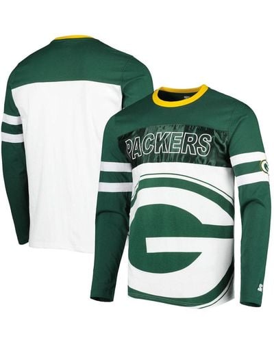 Lids Green Bay Packers Starter Throwback League Raglan Long Sleeve  Tri-Blend T-Shirt - Yellow/Green