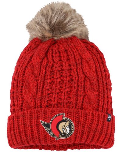 '47 Ottawa Senators Meeko Cuffed Knit Hat - Red
