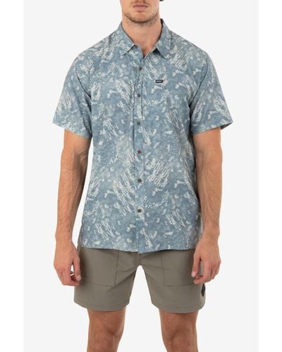 Hurley H2o-dri Rincon Sierra Short Sleeves Shirt - Blue