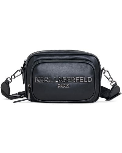 Karl Lagerfeld Voyage Small Camera Crossbody Belt Bag - Black