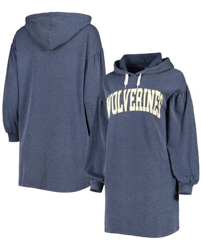 Gameday Couture Michigan Wolverines Game Winner Vintage-like Wash Tri-blend Dress - Blue