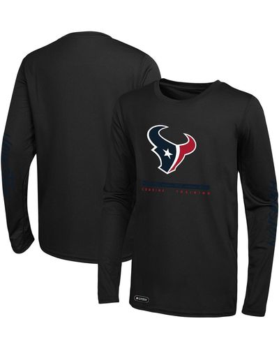 Outerstuff Houston Texans Agility Long Sleeve T-shirt - Black