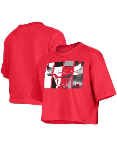 KTZ Chicago Bulls Cropped T-shirt - Red