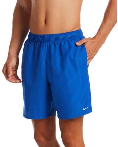 Nike Essential Lap Solid 7" Swim Shorts - Blue