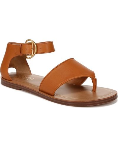 Franco Sarto Ruth Ankle Strap Sandals - Brown
