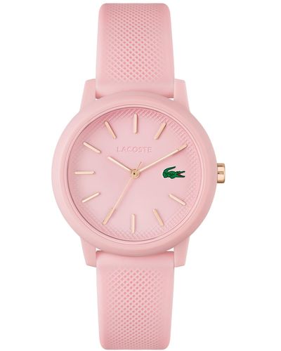 Lacoste L.12.12 Silicone Strap Watch 36mm - Pink