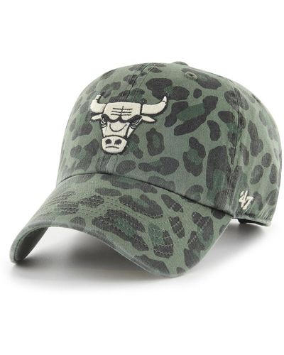 '47 Chicago Bulls Bagheera Clean Up Adjustable Hat - Green