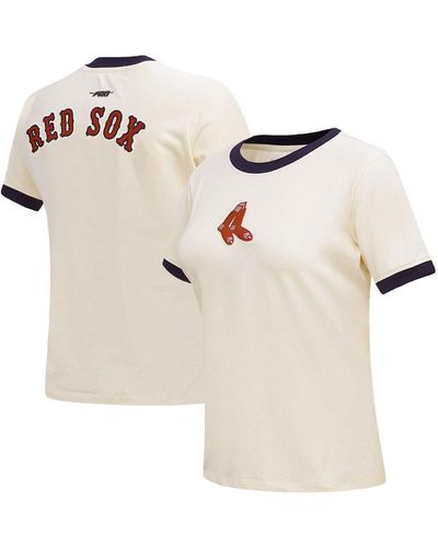 Pro Standard Boston Red Sox Retro Classic Ringer T-shirt - White