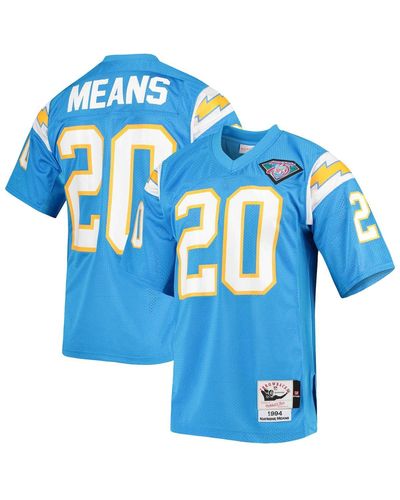 Mitchell & Ness Natrone Means Los Angeles Chargers Authentic Retired Player Jersey - Blue