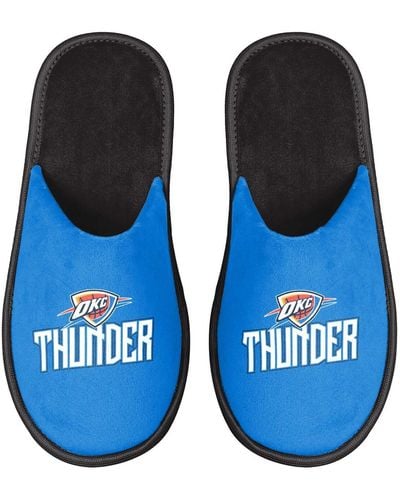 FOCO Oklahoma City Thunder Scuff Slide Slippers - Blue