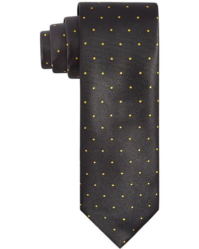 Tayion Collection & Gold Dot Tie - Gray