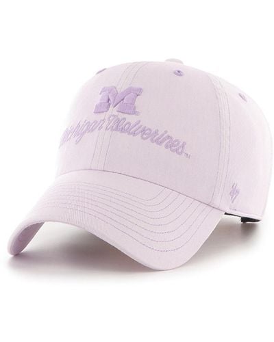 '47 Michigan Wolverines Haze Clean Up Adjustable Hat - Pink