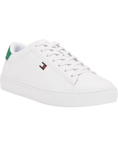 Tommy Hilfiger Brecon Lace Up Low Top Sneakers - White