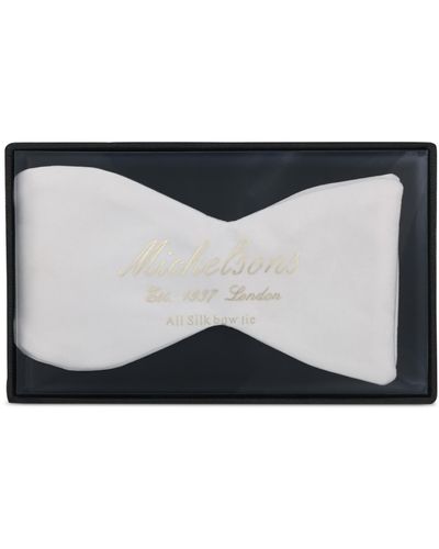 Michelsons Of London Tie, To-tie Bowtie - White