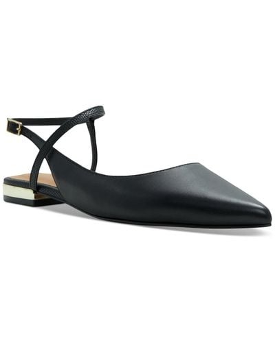 ALDO Sarine Strappy Pointed Toe Flats - Black