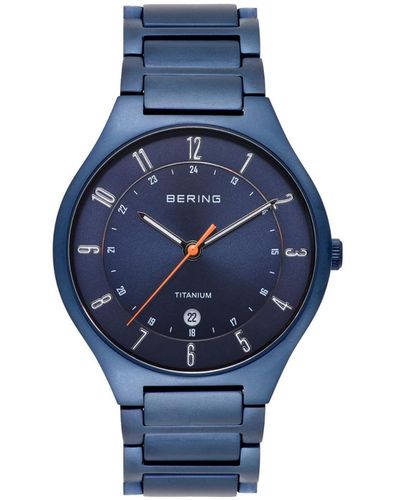 Bering Titanium Bracelet Watch 39mm - Blue