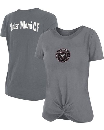 KTZ Inter Miami Cf Front Twist T-shirt - Gray