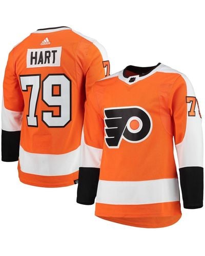 adidas Carter Hart Philadelphia Flyers Home Authentic Pro Player Jersey - Orange