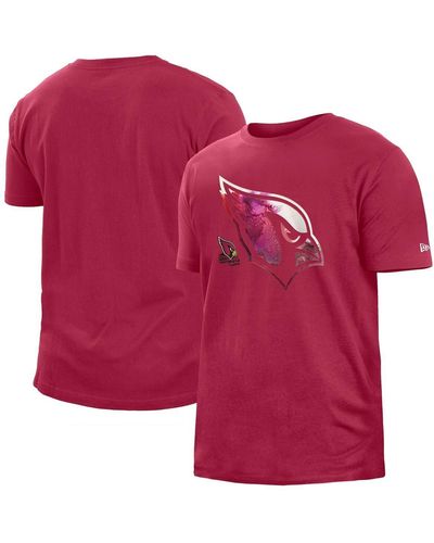 KTZ Arizona Cardinals 2022 Sideline Ink Dye T-shirt - Red