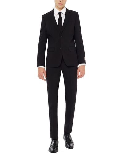 Opposuits Big Boys Knight Slim Fit Solid Suit - Black