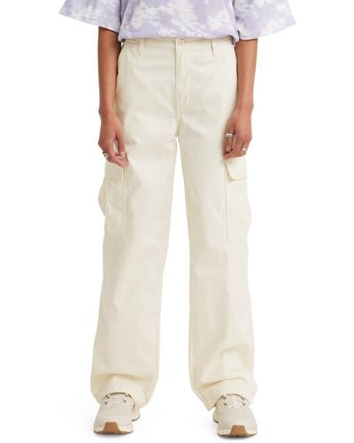 Levi's '94 Cotton High Rise baggy Cargo Pants - White