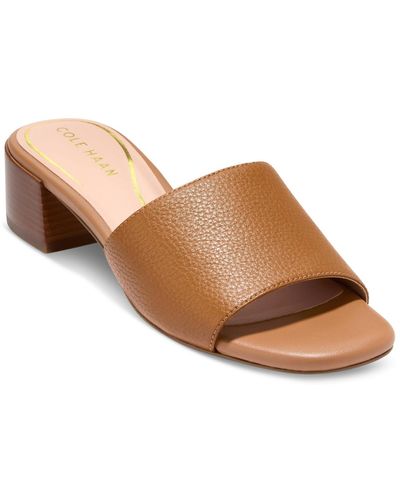 Cole Haan Calli Single-band Block-heel Dress Sandals - Brown